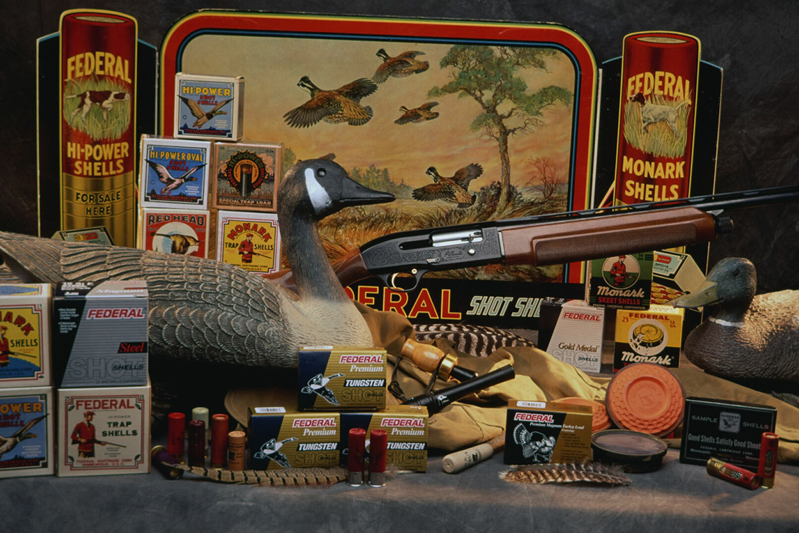 Historische Munitionspackungen von Federal. - Historische Munitionsverpackung von Federal. - © GTML Global Trading Marketing Logistics GmbH