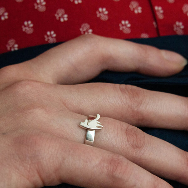 Fuchs-Ring aus Sterling Silber