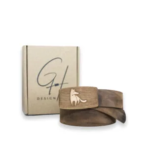 Fuchs-Gürtel aus Birnenholz (klein)