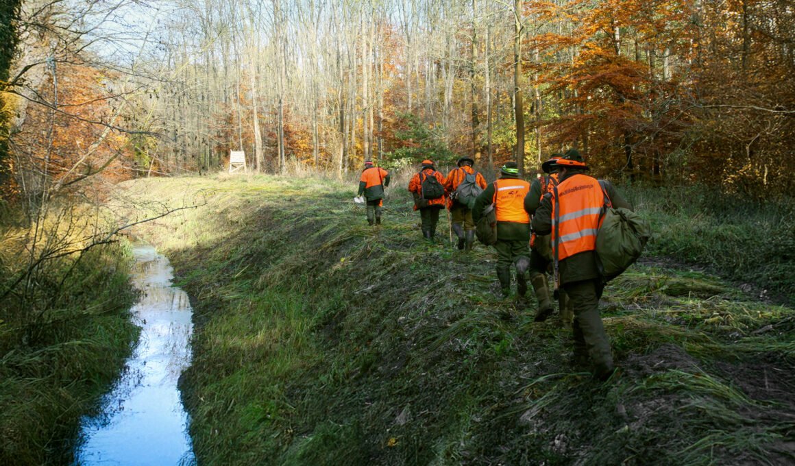 Anstellen der Schützen bei Riegeljagd