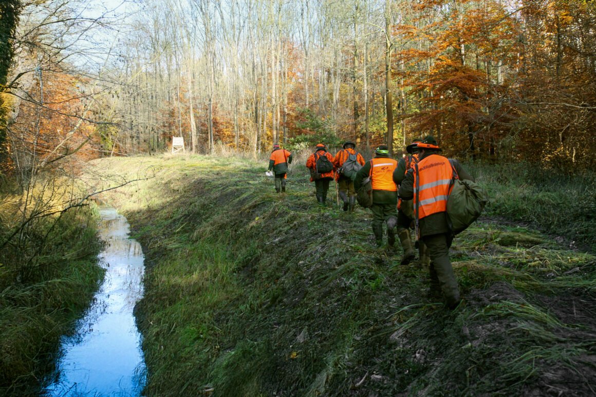 Anstellen der Schützen bei Riegeljagd