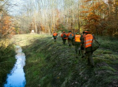 Anstellen der Schützen bei Riegeljagd