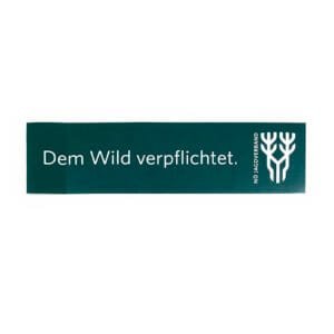 Autoplakette "Dem Wild verpflichtet"