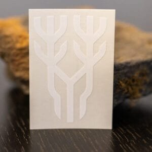 Autoplakette "Wappen" weiß