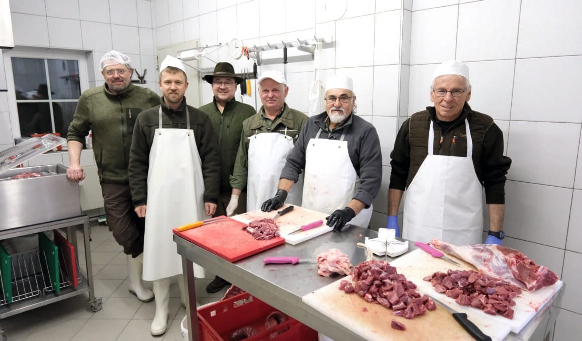 Im Bild: Hubert Hehenberger, Gerhard Frühwirt, Klaus Nagelhofer, „Gründer“ Josef Lampersberger, Johann Walch und Johann Meninger.