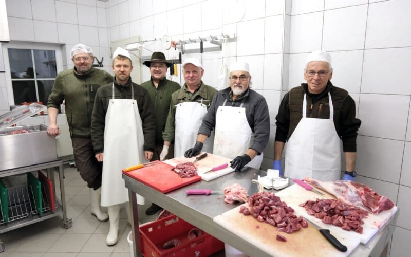 Im Bild: Hubert Hehenberger, Gerhard Frühwirt, Klaus Nagelhofer, „Gründer“ Josef Lampersberger, Johann Walch und Johann Meninger.